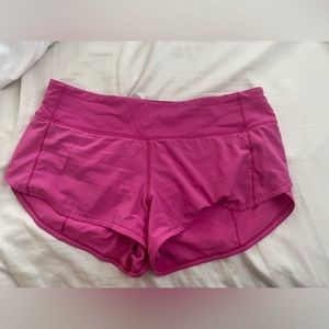 Selling Lulu Lemon size 6 Sonic Pink shorts